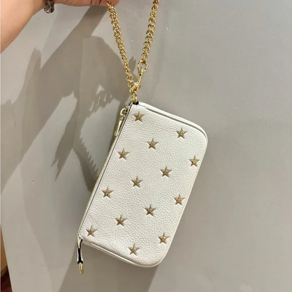 NWT！COACH NOLITA 19 WITH STAR PRINT (COACH CW409) GOLD/CHALK MULTI